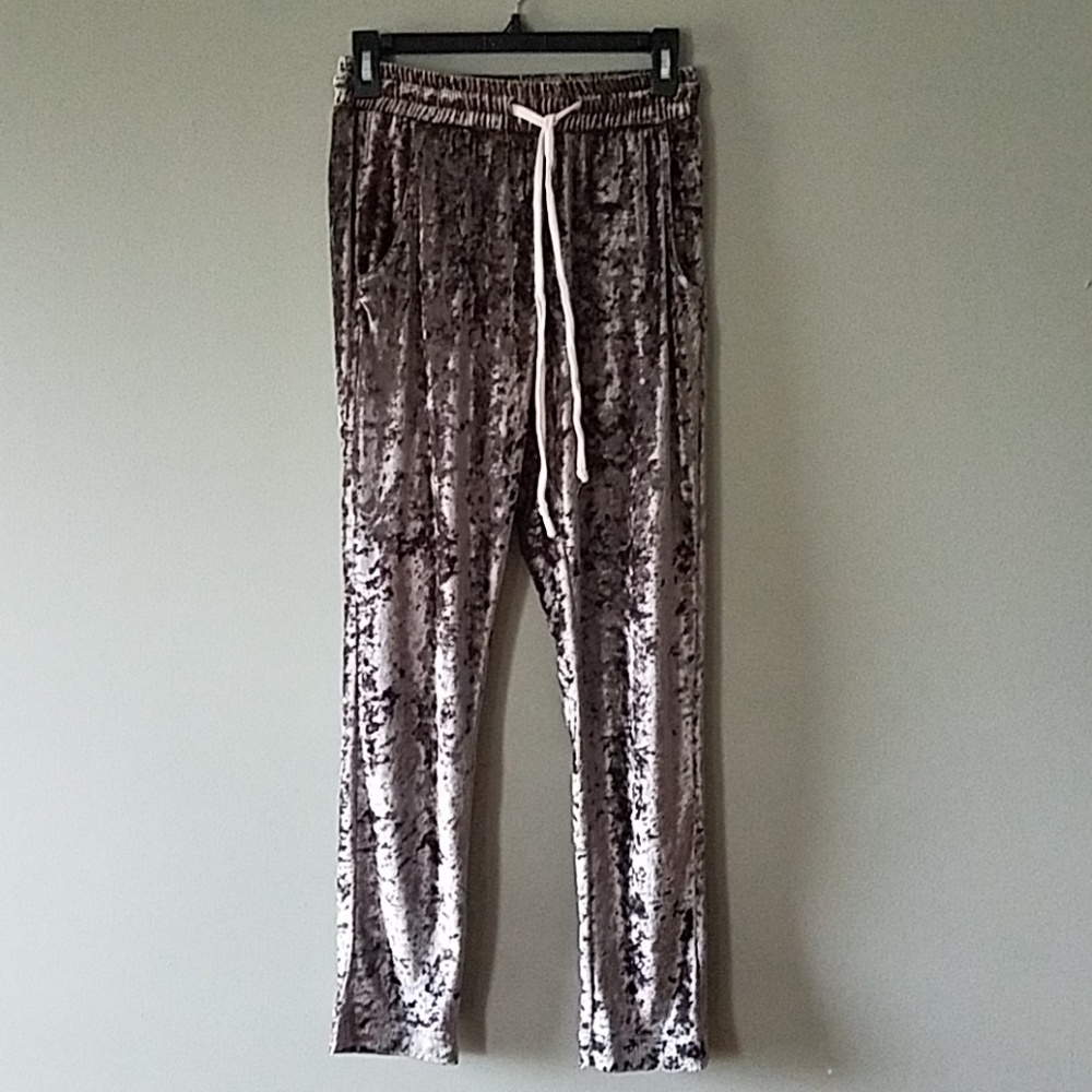 POL crushed velvet joggers